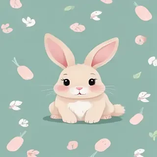 cute bunny background