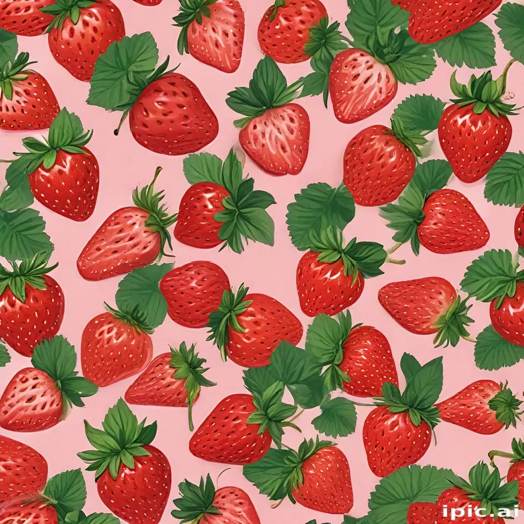 strawberry wallpaper aesthetic