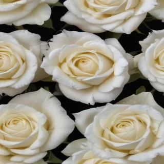 white rose on black