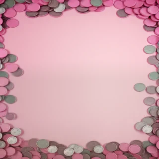 pink money background