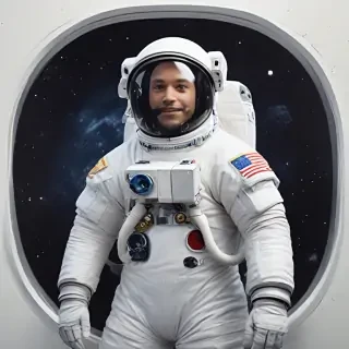 astronaut cartoon