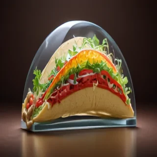 transparent taco