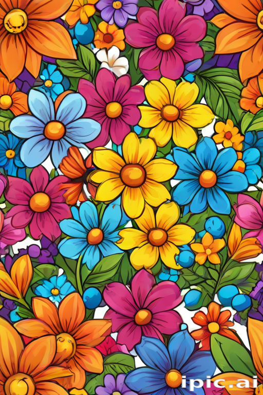 cartoon flowers png