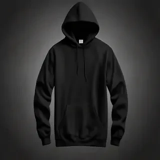 black hoodie mockup