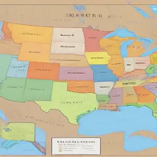 map of united states with states