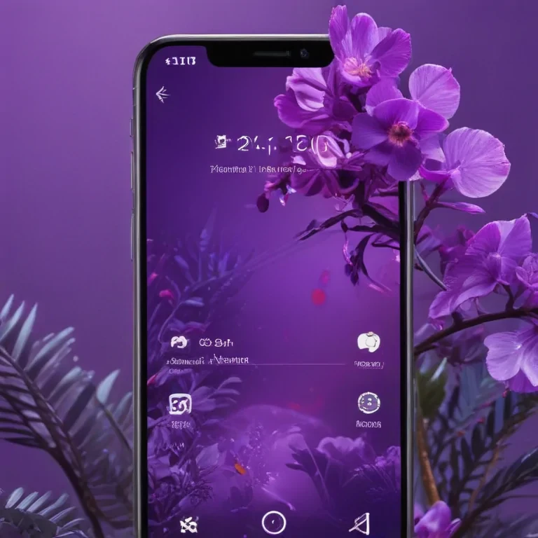 purple home screen wallpaper
