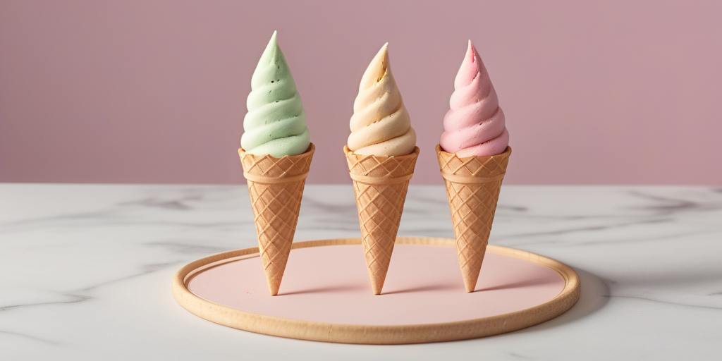 mini ice cream wafer cones