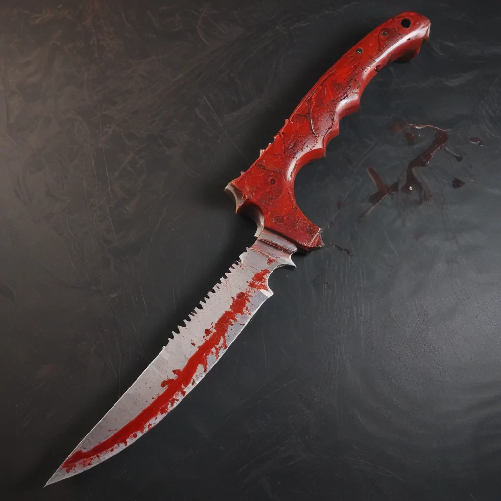 bloody knife aesthetic