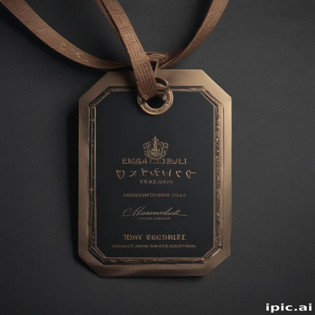 clothing tag mockup