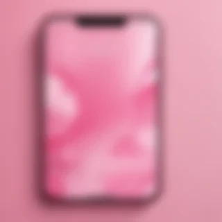 pink home screen