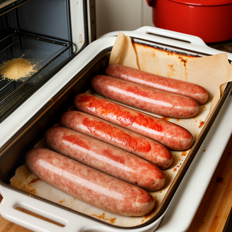 how long bake italian sausage in oven