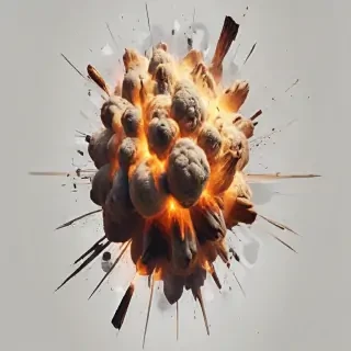 explosion transparent background