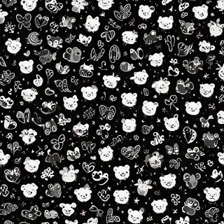 cute backgrounds black