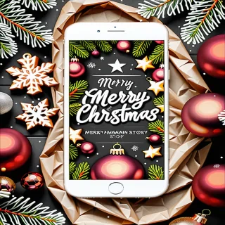 merry christmas instagram story