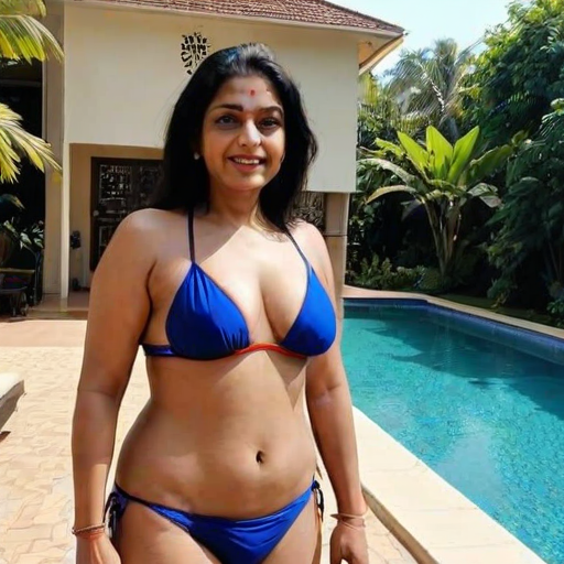 indian aunty in bikini