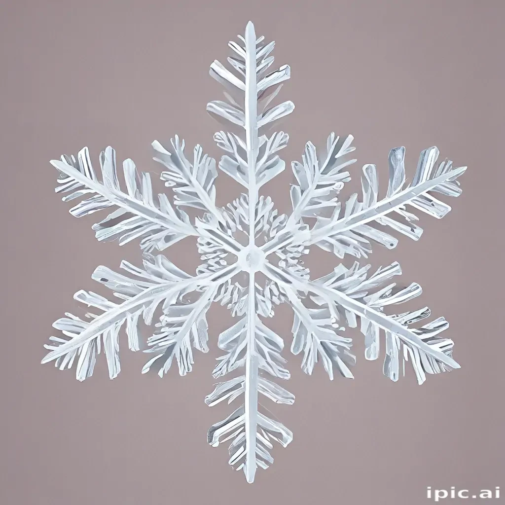 Intricate Snowflake Design Showcasing Nature's Unique Frosty Patterns ...