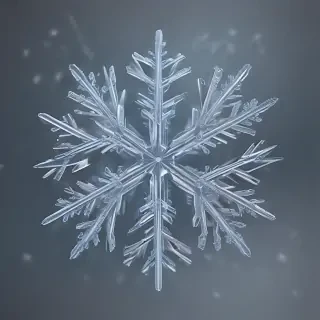 transparent snowflake