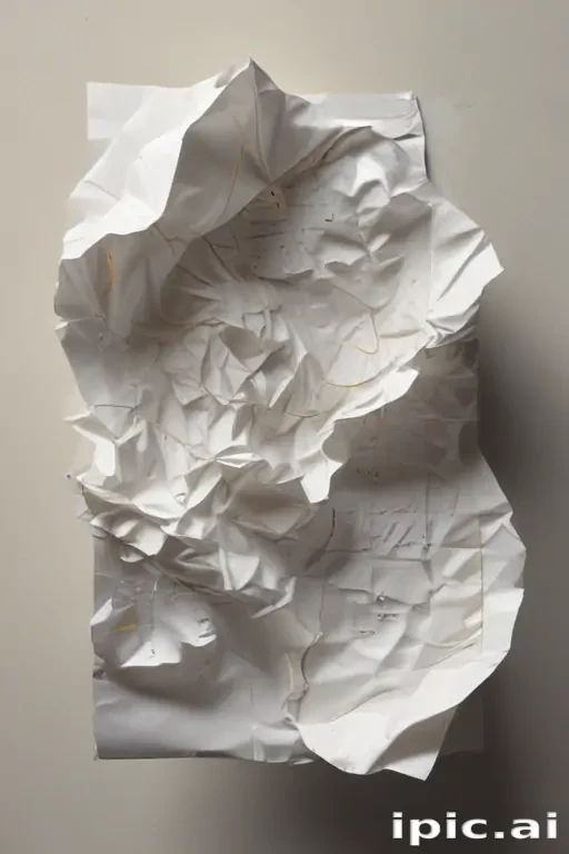 crumpled up paper
