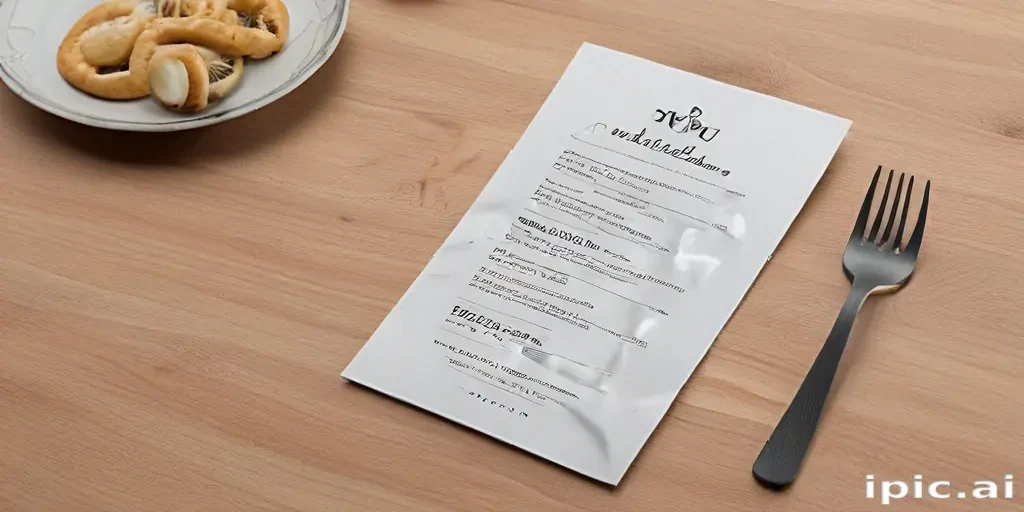 menu mockup free