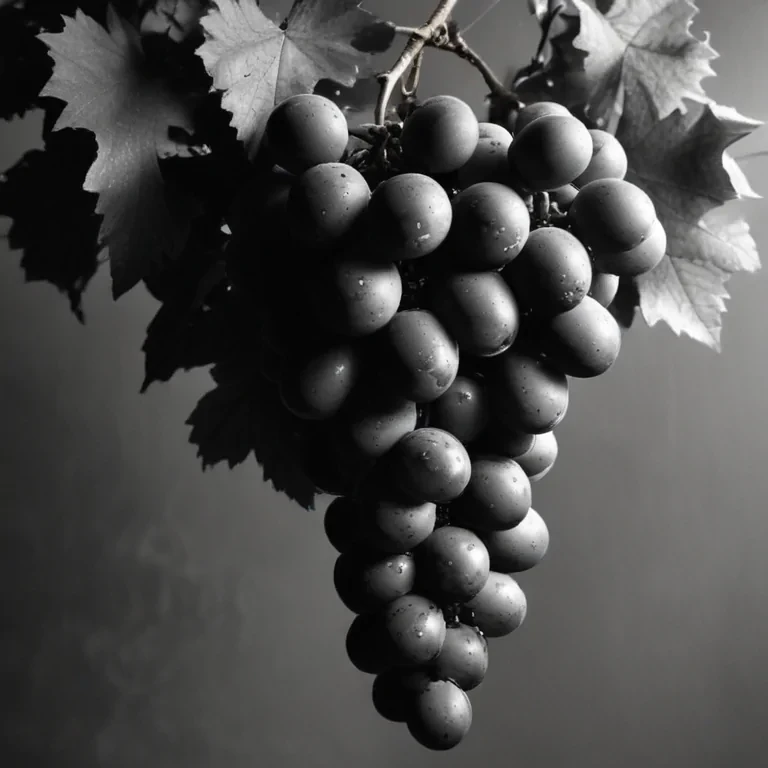 grapes clipart black and white
