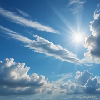 sky blue background