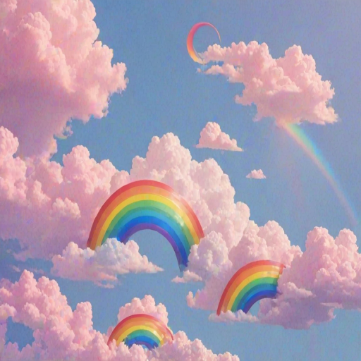aesthetic wallpapers rainbow