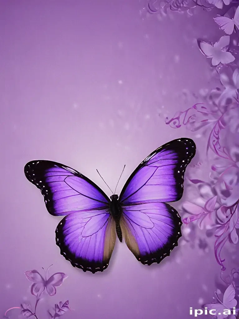 wallpaper purple butterfly