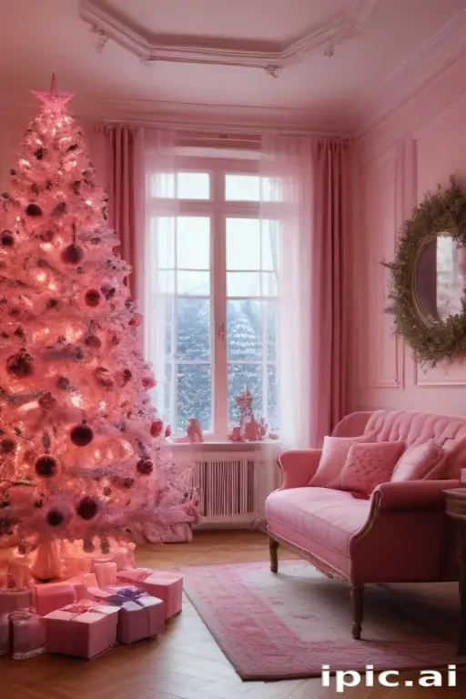 pink christmas pictures