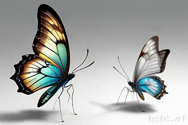 butterflies transparent