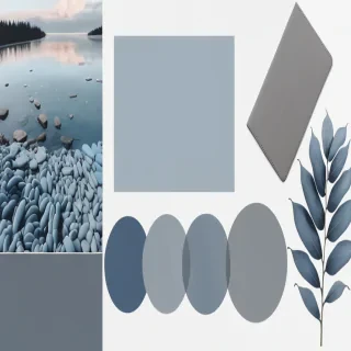 grey blue aesthetic