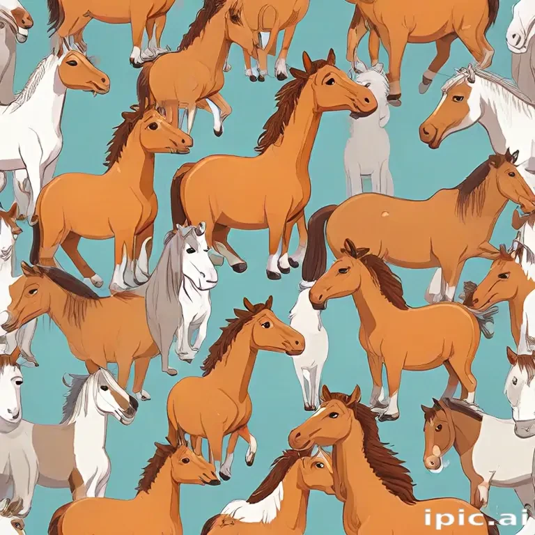 horses cartoon