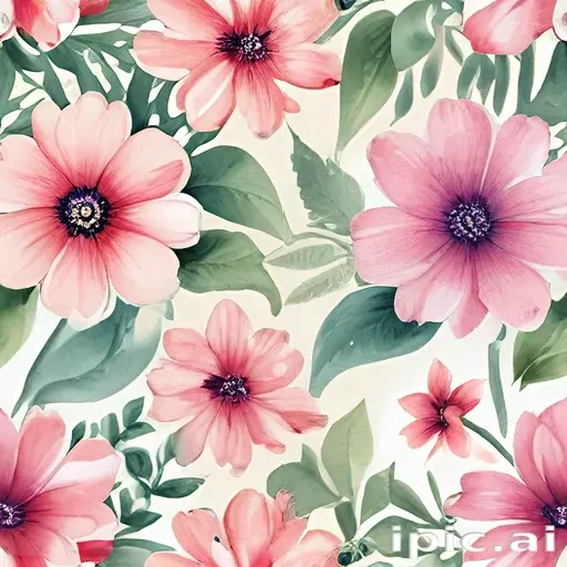 flower watercolor background