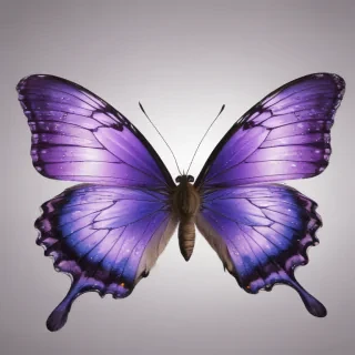 purple butterfly clipart