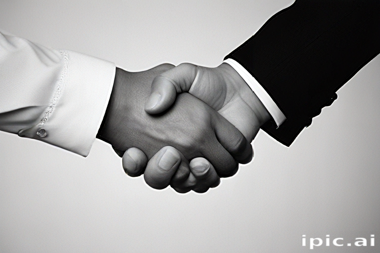 Two Diverse Hands Shaking in Unity, Symbolizing Collaboration and Trust