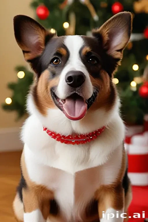 christmas dog wallpaper