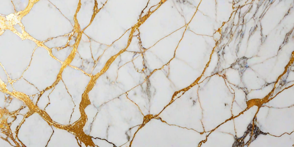 white and gold marble background