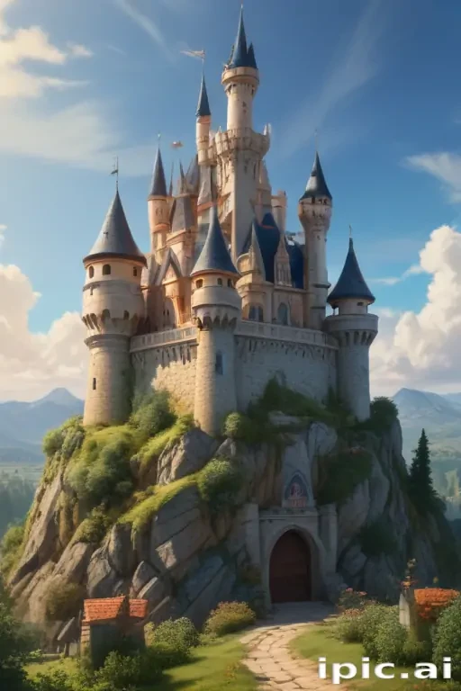 castle in cartoon
