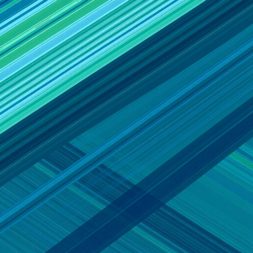 Create an abstract pattern featuring diagonal stripes in varying shades of blue and green, captured with a DSLR camera, 50mm lens, f/8 aperture, ISO 100, in natural light to enhance color vibrancy and texture.