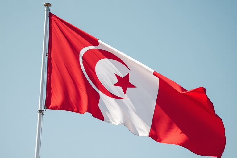 red and white flag