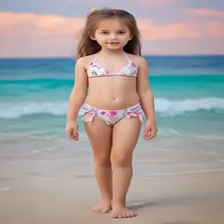 ai art little girl bikini