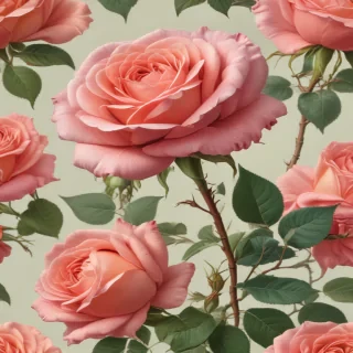 vintage rose illustration