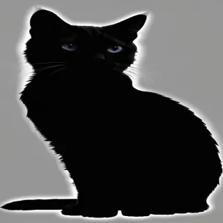cat silhouette png