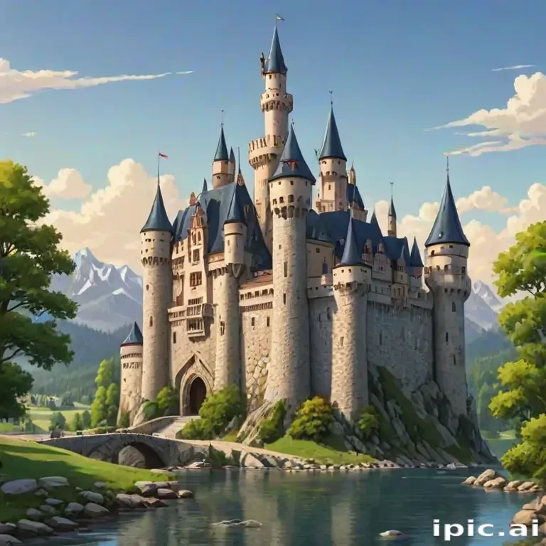 castle in cartoon