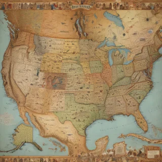map of united states of america