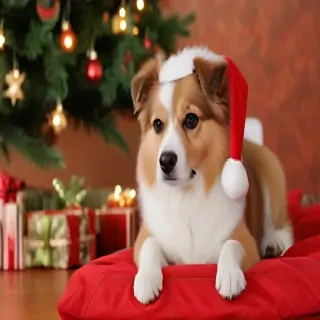 dog christmas backgrounds