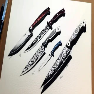 knife drawings