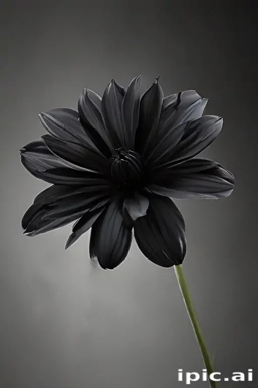 black flower