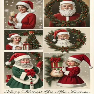 christmas images vintage
