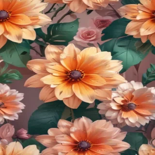 cartoon flowers aesthetic