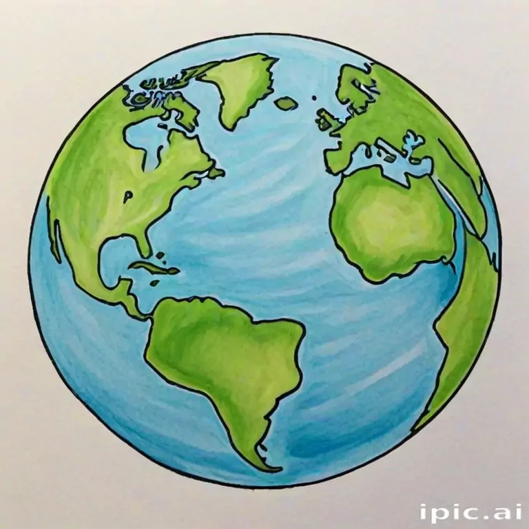 earth cartoon drawing